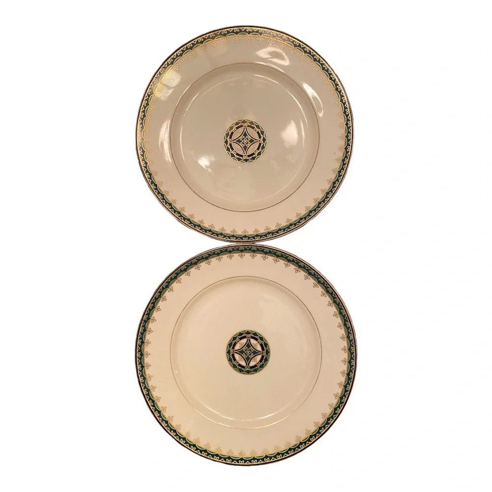 Pair of Fitz and Floyd salad plates “Gardendale” from the American Settings - Picture 1 of 7